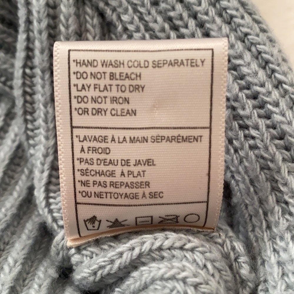 Cupcakes & Cashmere Gray Wrap Sweater Size L - Picture 9 of 13